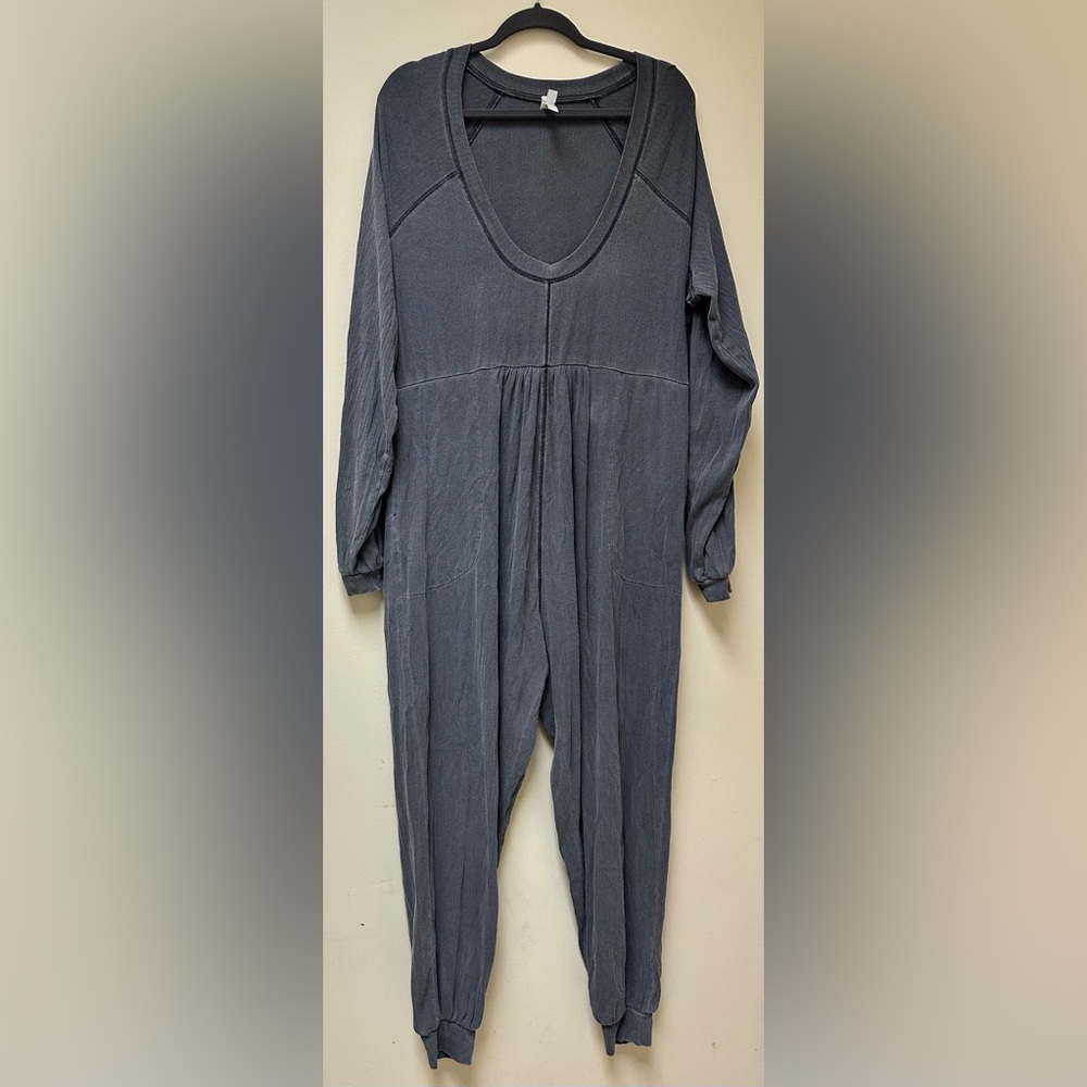 Free People Blue Jumpsuit